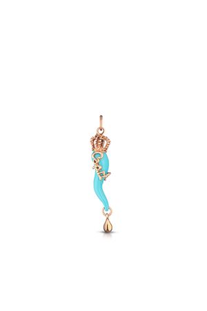 Jewel turquoise horn pendant Angela Puttini Gioielli | CL1719O7TURCHESE